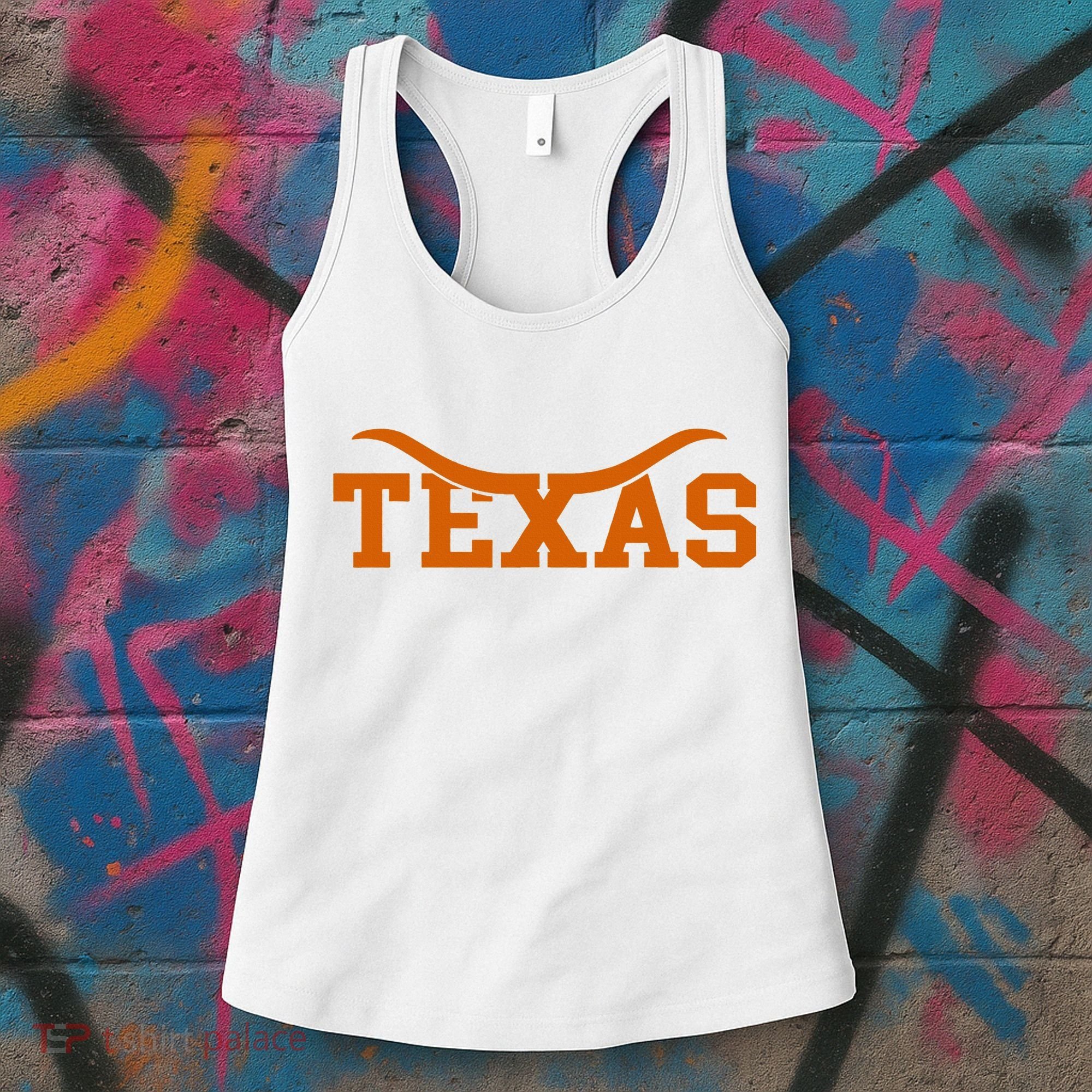 Texas USA Bull American Font Women's Tank Top