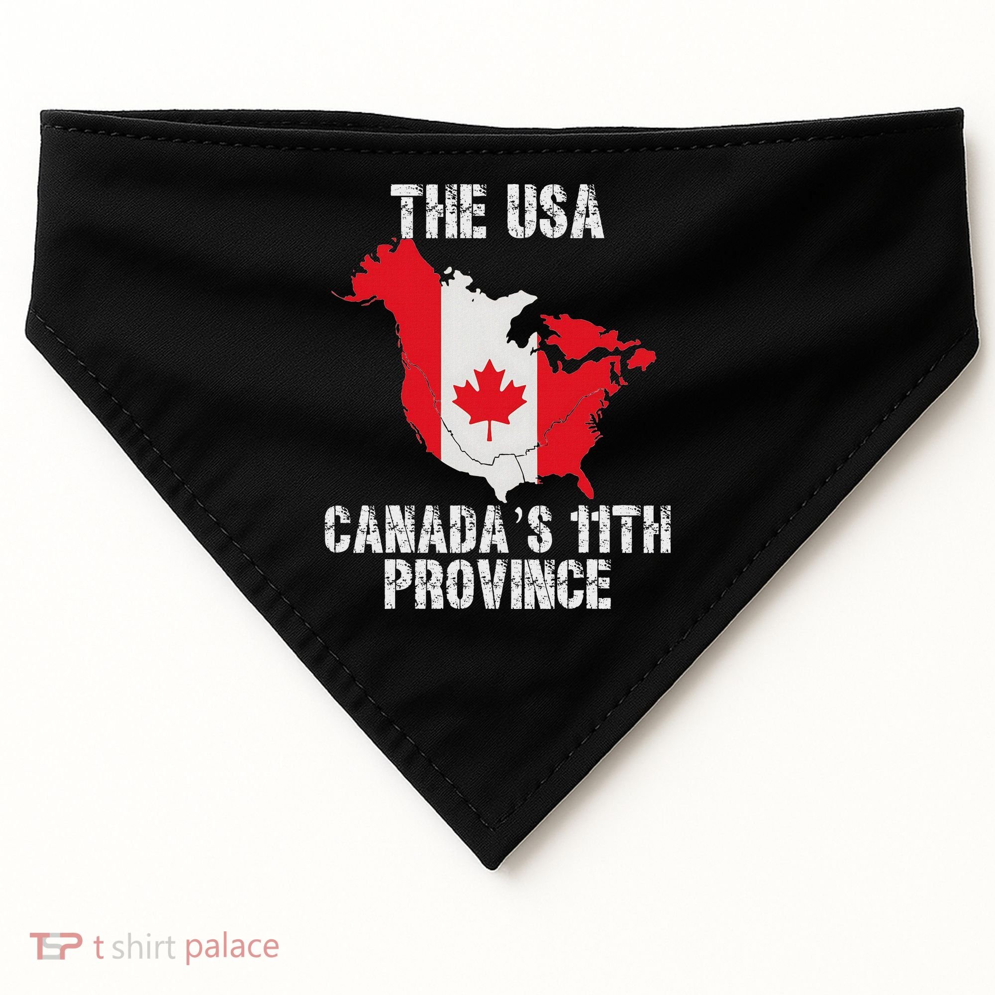 The Usa Canada’S 11th Province USA-Made Doggie Bandana