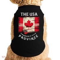 The Usa Canada’S 11th Province Funny Canada Flag Funny Leaf Doggie Tank thumb 0