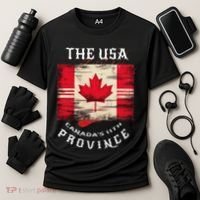 The Usa Canada’S 11th Province Funny Canada Flag Funny Leaf Cooling Performance Crew T-Shirt thumb 3