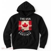 The Usa Canada’S 11th Province Funny Canada Flag Funny Leaf Hoodie thumb 0