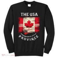 The Usa Canada’S 11th Province Funny Canada Flag Funny Leaf Sweatshirt thumb 0