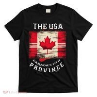 The Usa Canada’S 11th Province Funny Canada Flag Funny Leaf T-Shirt thumb 0