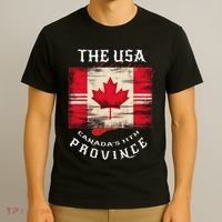 The Usa Canada’S 11th Province Funny Canada Flag Funny Leaf T-Shirt thumb 3