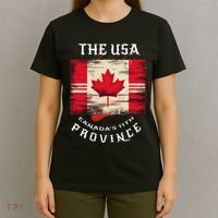 The Usa Canada’S 11th Province Funny Canada Flag Funny Leaf T-Shirt thumb 4