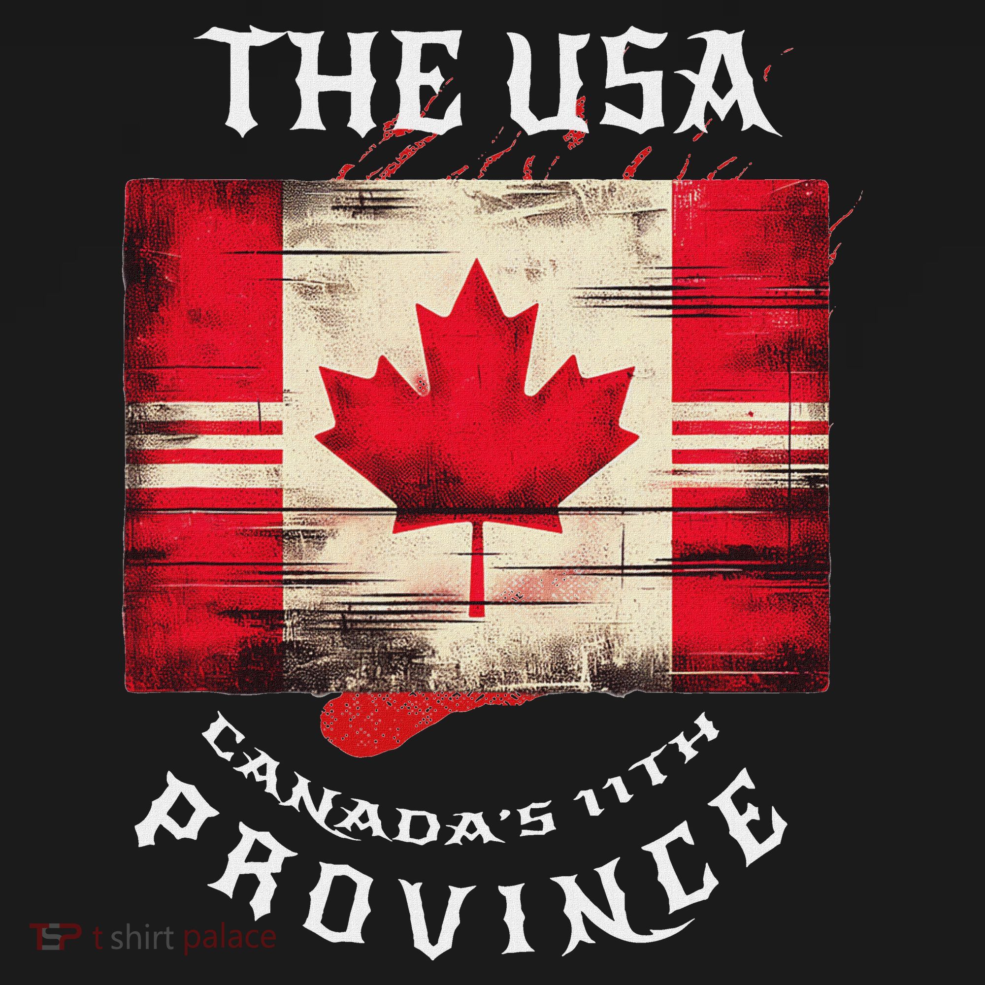 The Usa Canada’S 11th Province Funny Canada Flag Funny Leaf Women's Hoodie