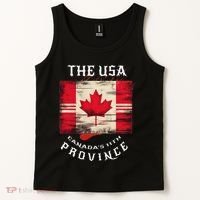 The Usa Canada’S 11th Province Funny Canada Flag Funny Leaf Tank Top thumb 2