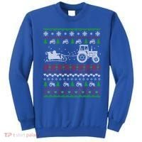 Tractor Ugly Christmas Sweater Funny Gift Funny Santa Funny Gift Sweatshirt thumb 0