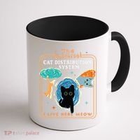 The Universal Cat Distribution System Funny LoverCat Gift Coffee Mug thumb 1