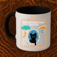 The Universal Cat Distribution System Funny LoverCat Gift Coffee Mug thumb 2