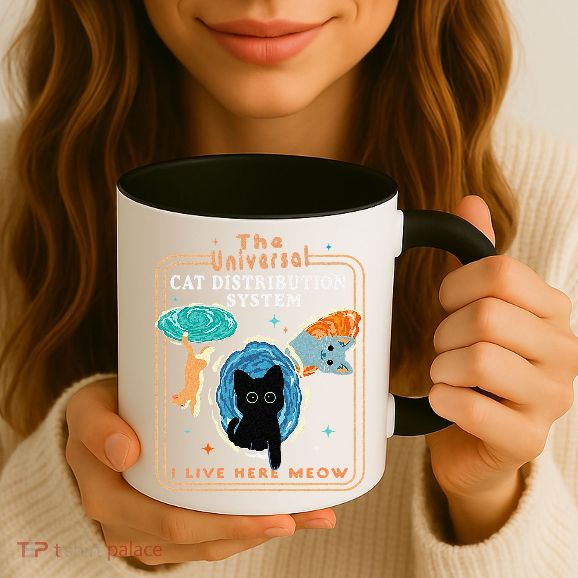 The Universal Cat Distribution System Funny LoverCat Gift Coffee Mug