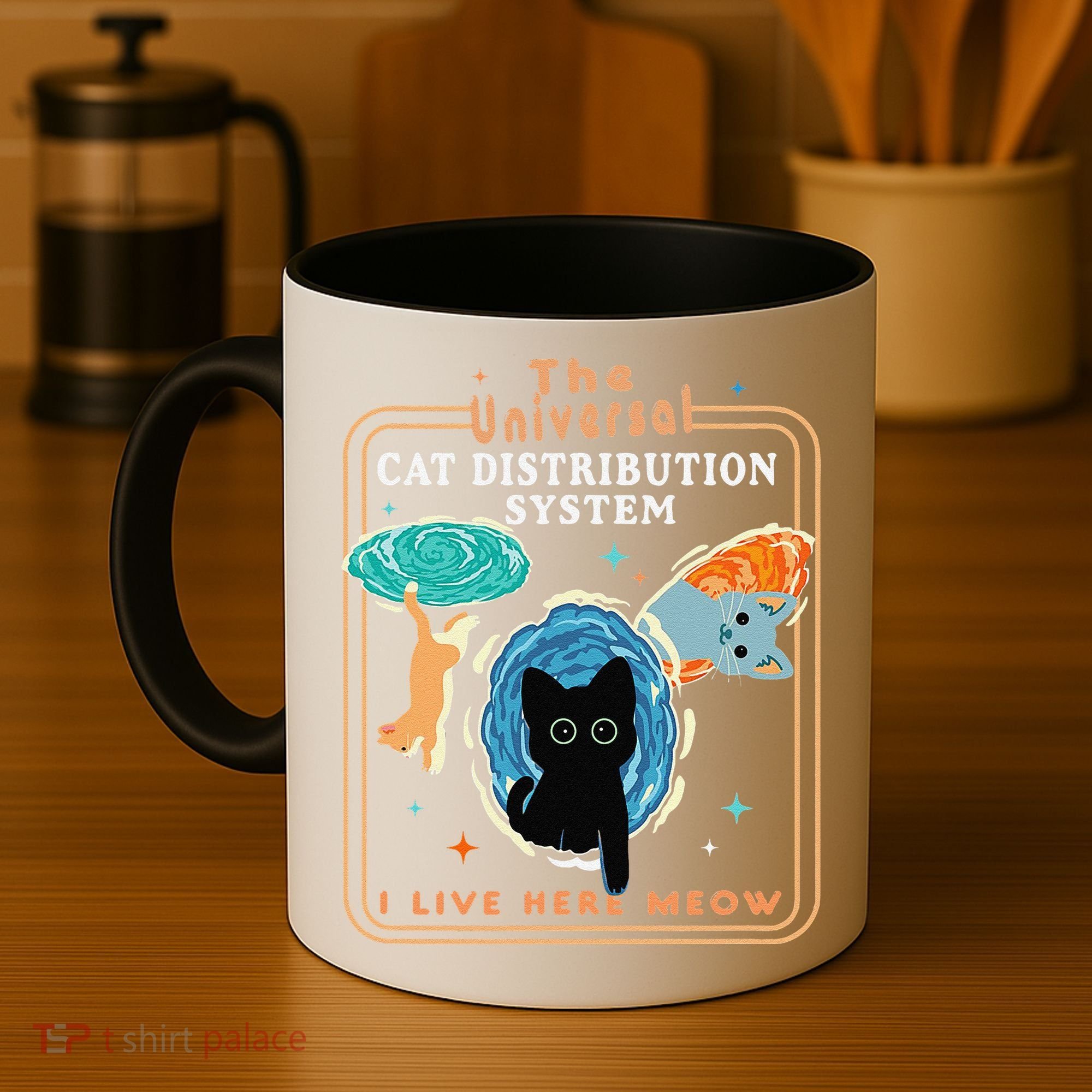 The Universal Cat Distribution System Funny LoverCat Gift Coffee Mug