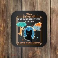 The Universal Cat Distribution System Funny LoverCat Gift Coaster thumb 0