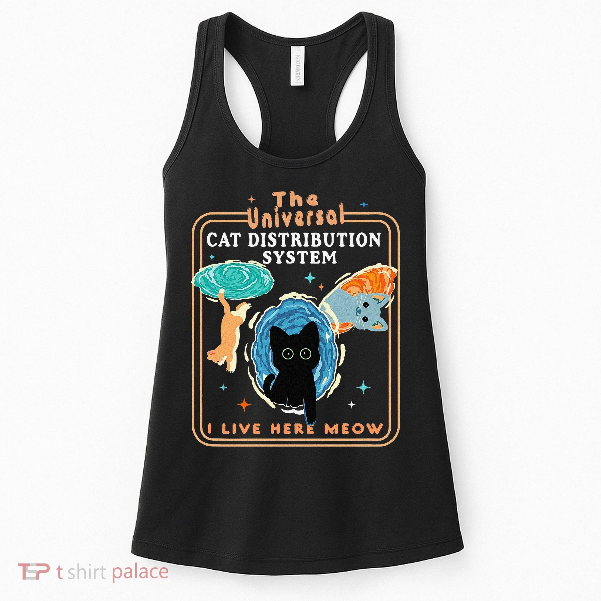 The Universal Cat Distribution System Funny LoverCat Gift Women's Tank Top