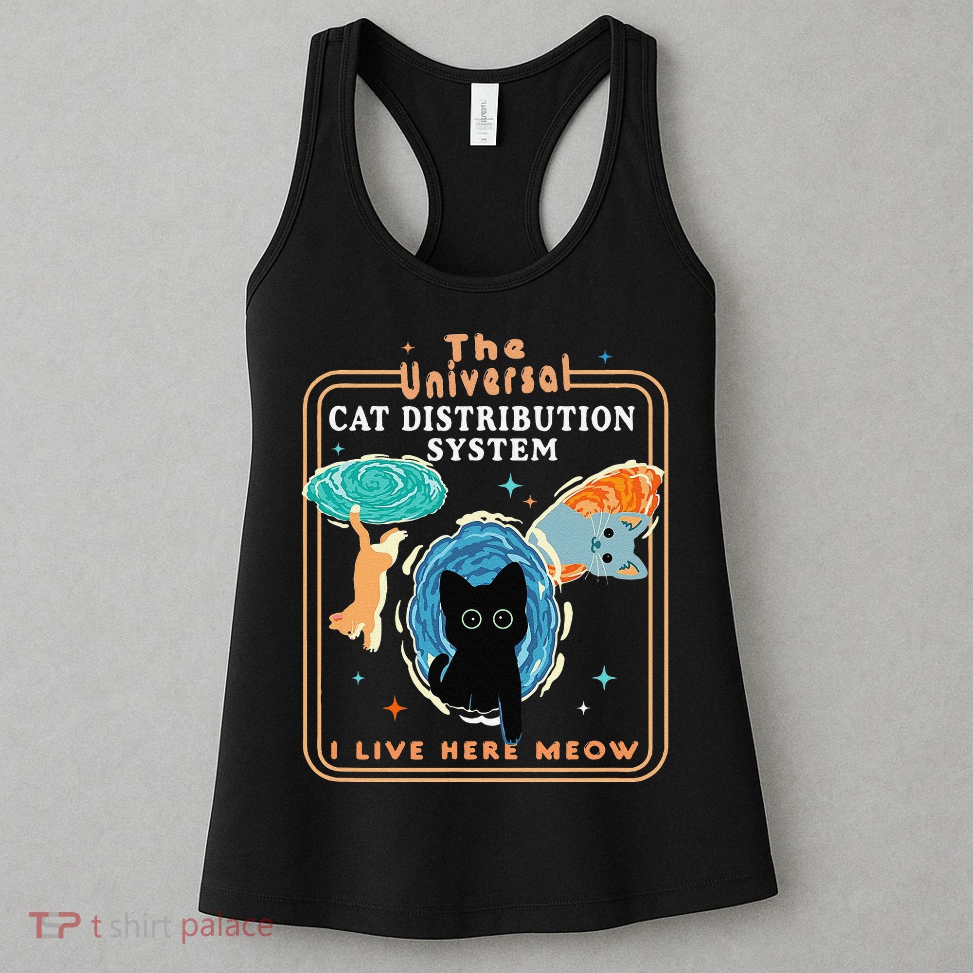 The Universal Cat Distribution System Funny LoverCat Gift Women's Tank Top