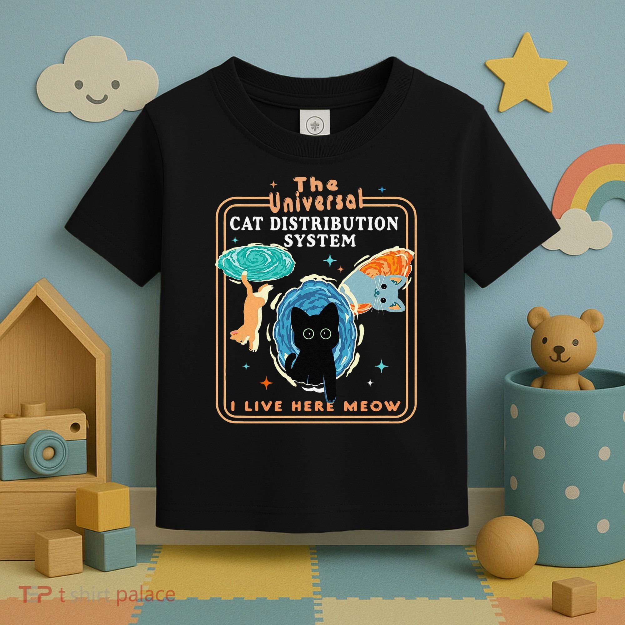The Universal Cat Distribution System Funny LoverCat Gift Toddler T-Shirt
