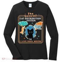 The Universal Cat Distribution System Funny LoverCat Gift Women's Long Sleeve Shirt thumb 0