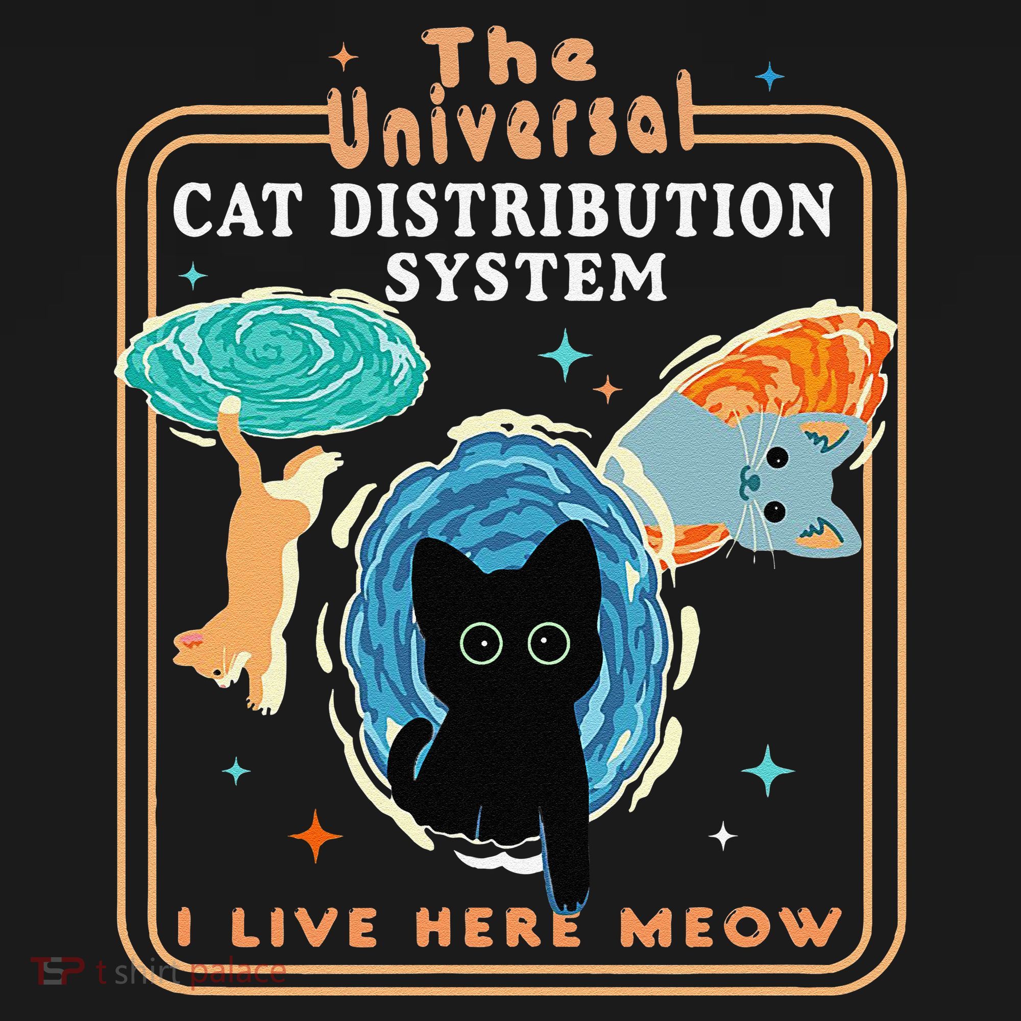 The Universal Cat Distribution System Funny LoverCat Gift Kids Hoodie