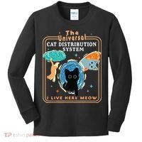 The Universal Cat Distribution System Funny LoverCat Gift Kids Long Sleeve Shirt thumb 0