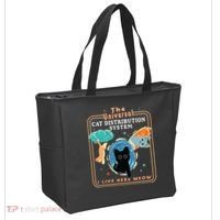 The Universal Cat Distribution System Funny LoverCat Gift Tote Bag thumb 2
