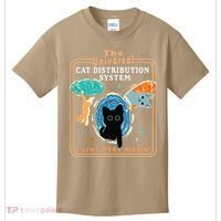 The Universal Cat Distribution System Funny LoverCat Gift Kids T-Shirt thumb 0