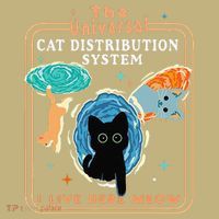 The Universal Cat Distribution System Funny LoverCat Gift Kids T-Shirt thumb 2