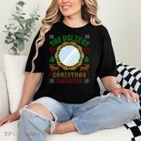 The Ugliest Christmas Sweater With An Image Of A Mirror Comfort Colors T-Shirt thumb 2