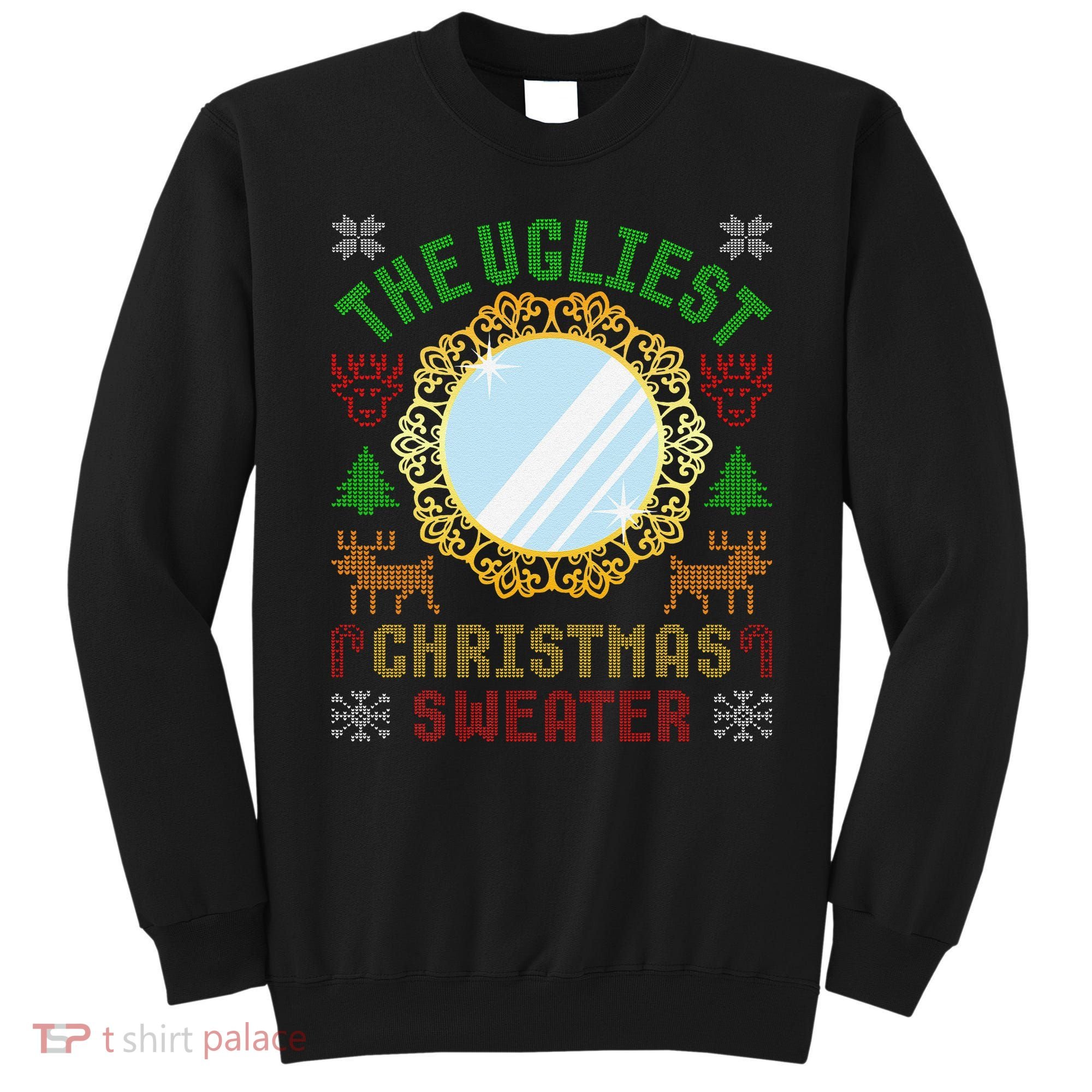 The Ugliest Christmas Sweater With An Image Of A Mirror Sweatshirt
