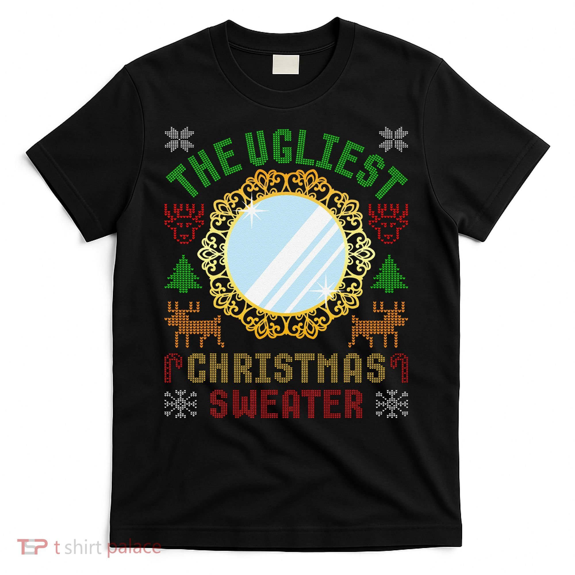 The Ugliest Christmas Sweater With An Image Of A Mirror T-Shirt