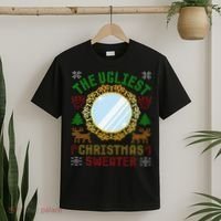 The Ugliest Christmas Sweater With An Image Of A Mirror T-Shirt thumb 2