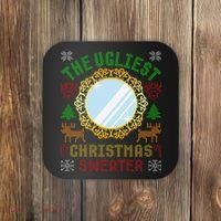 The Ugliest Christmas Sweater With An Image Of A Mirror Coaster thumb 0