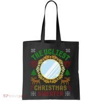 The Ugliest Christmas Sweater With An Image Of A Mirror Tote Bag thumb 0