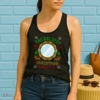 The Ugliest Christmas Sweater With An Image Of A Mirror Women's Tank Top thumb 2