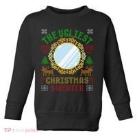 The Ugliest Christmas Sweater With An Image Of A Mirror Toddler Sweatshirt thumb 0