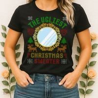 The Ugliest Christmas Sweater With An Image Of A Mirror Women's T-Shirt thumb 2