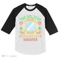 The Ugliest Christmas Sweater With An Image Of A Mirror Kids Colorblock Raglan Jersey thumb 0