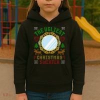 The Ugliest Christmas Sweater With An Image Of A Mirror Kids Hoodie thumb 3
