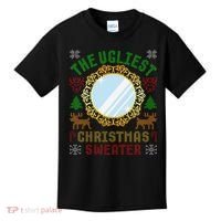 The Ugliest Christmas Sweater With An Image Of A Mirror Kids T-Shirt thumb 0