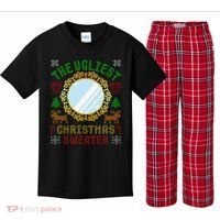 The Ugliest Christmas Sweater With An Image Of A Mirror Kids Plaid Pajama Set thumb 0