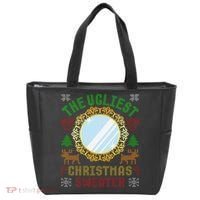 The Ugliest Christmas Sweater With An Image Of A Mirror Tote Bag thumb 0