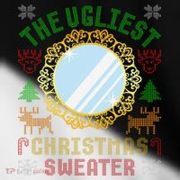 The Ugliest Christmas Sweater With An Image Of A Mirror Toddler Fine Jersey T-Shirt thumb 2