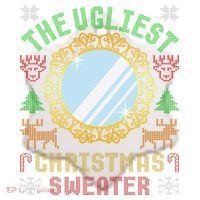 The Ugliest Christmas Sweater With An Image Of A Mirror Ceramic Ornament thumb 2
