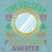The Ugliest Christmas Sweater With An Image Of A Mirror Sueded Cloud Jersey T-Shirt thumb 2