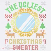 The Ugliest Christmas Sweater With An Image Of A Mirror Garment-Dyed Sweatshirt thumb 2