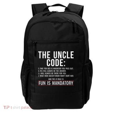 The Uncle Code Fun ins Mandatory Family Brother Uncle Backpack