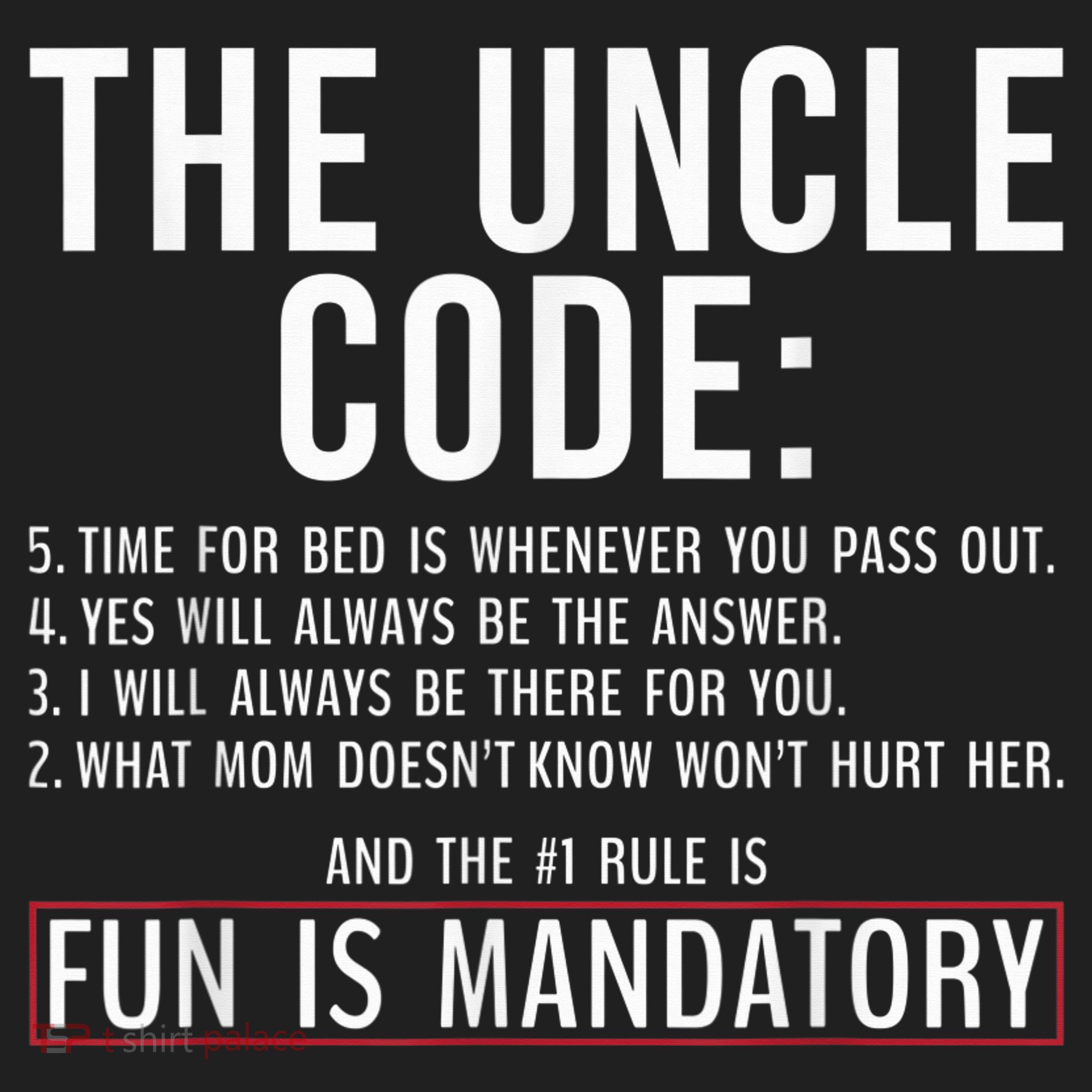 The Uncle Code Fun ins Mandatory Family Brother Uncle 11oz C Handle Ceramic Mug