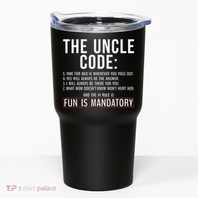 The Uncle Code Fun ins Mandatory Family Brother Uncle Tumbler