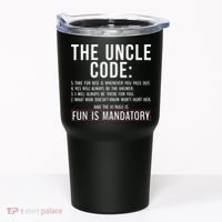 The Uncle Code Fun ins Mandatory Family Brother Uncle Tumbler thumb 0