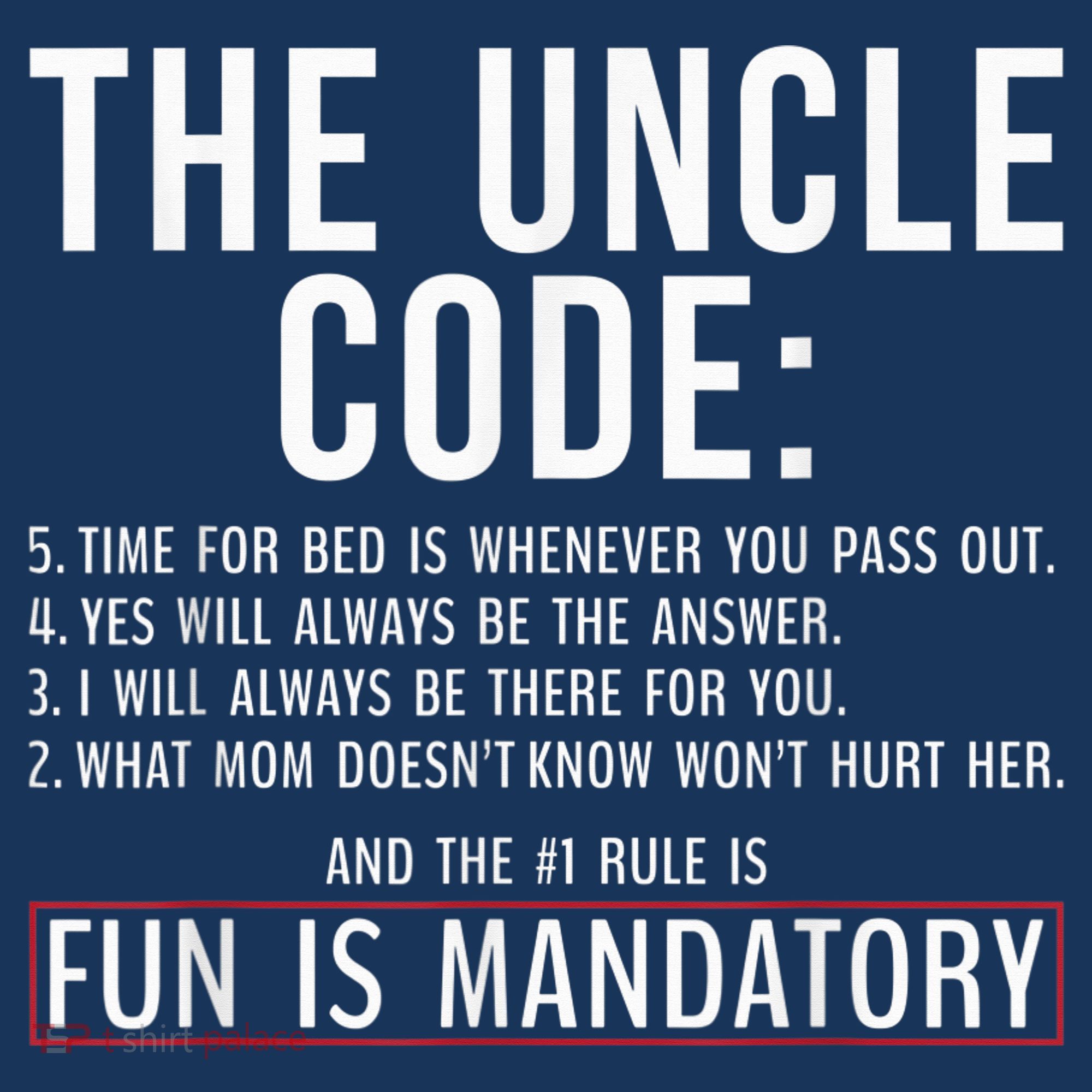 The Uncle Code Fun ins Mandatory Family Brother Uncle Doggie Tank