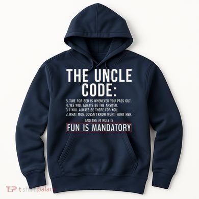 The Uncle Code Fun ins Mandatory Family Brother Uncle Hoodie